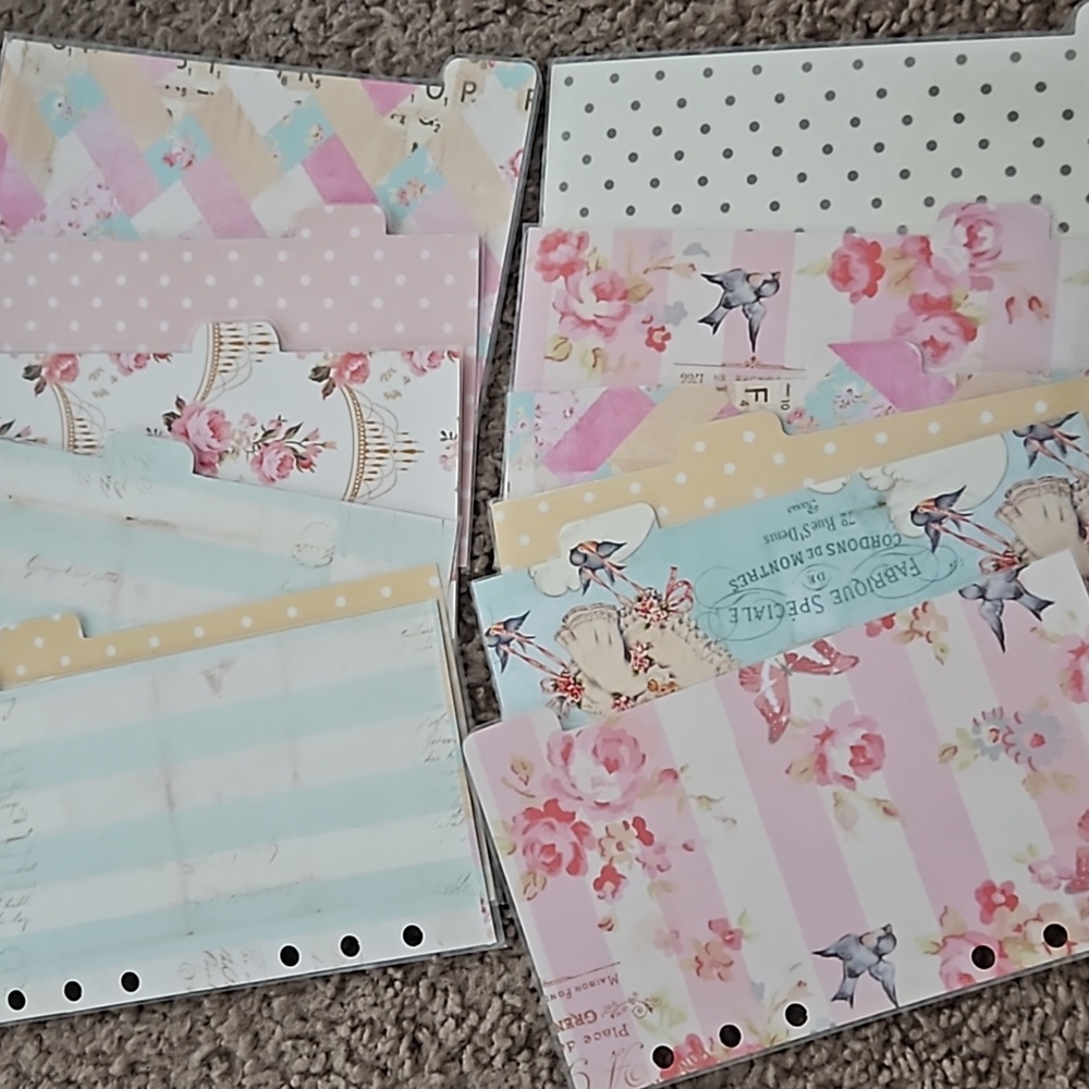 12 personal size planner dividers